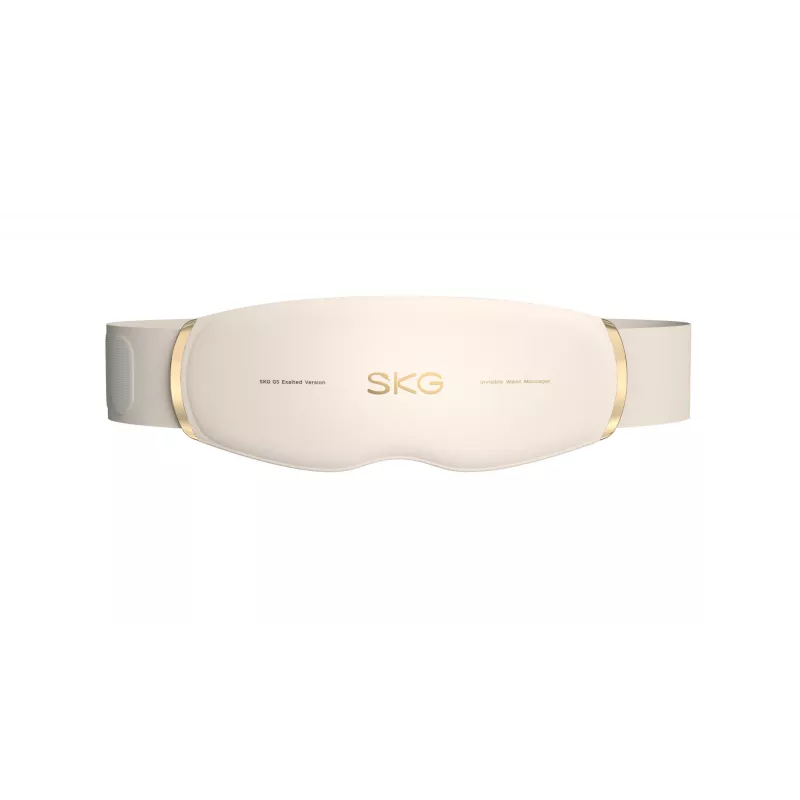 Vidukļa masieris SKG GS500 — EMS un vibrācija, iebūvēts akumulators, 10 W, balts