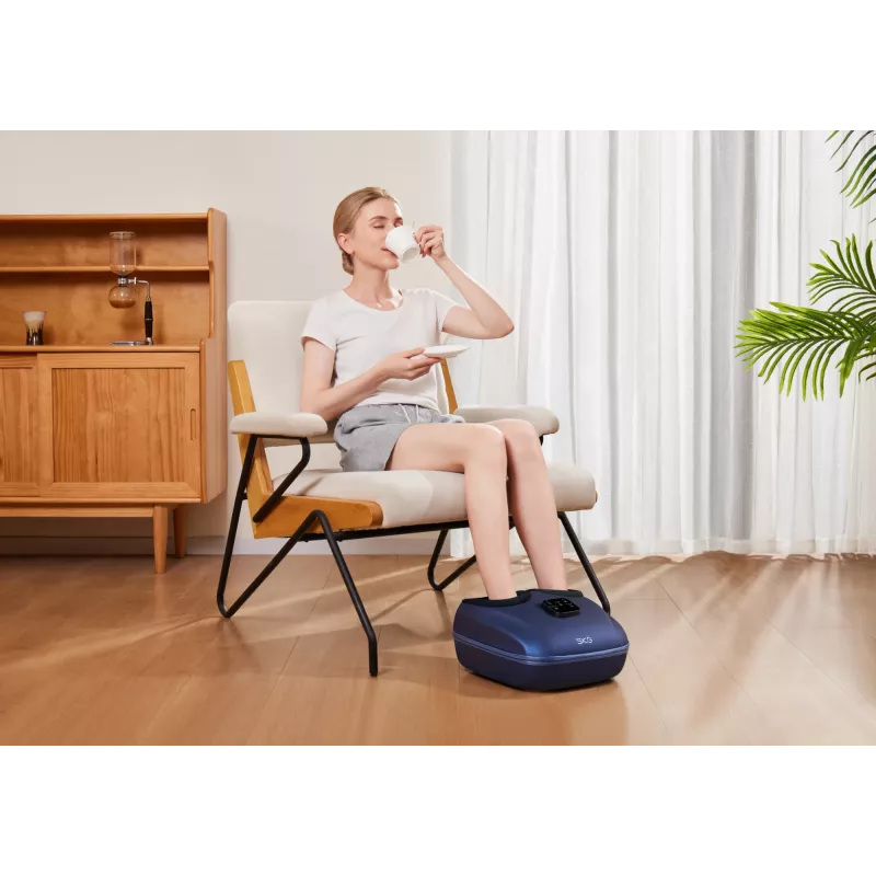 SKG YS100 – pelēks, mīcīšanas masāža, pēdām, pelēka, plastmasa, pogas, 12 galviņas