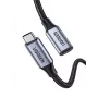 Ugreen USB-C 3.1 pagarinātājs USB kabelis USB 3.2 Gen 2 (3.1 Gen 2) 1 m USB C Melns, Pelēks