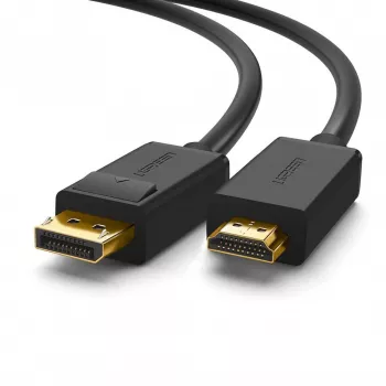 Ugreen 10202 video kabeļa adapteris 2 m DisplayPort HDMI Melns