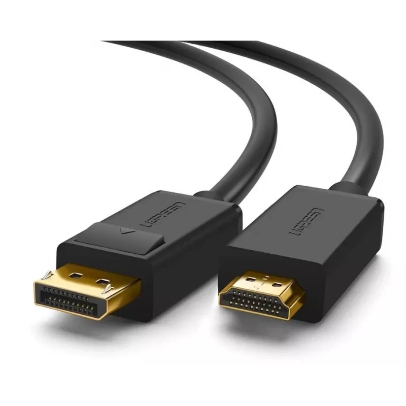 Video kabeļa adapteris Ugreen 10239 1.5m DisplayPort uz HDMI Melns
