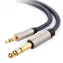 Audio kabelis Ugreen 10628 2m 6.35mm uz 3.5mm Vīrišķais Melns