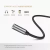 Mobilā tālruņa kabelis Ugreen 30632 USB C uz 3,5 mm, melns