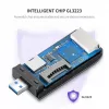 Karšu lasītājs UGREEN 50541 USB 3.2 Gen 1 (3.1 Gen 1) — CF, SD, MicroSD, Memory Stick, tērauda, 5000 Mbit/s