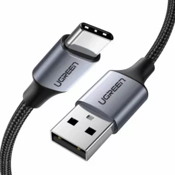 USB kabelis Ugreen 60127 USB 2.0 1,5m USB A–USB C melns