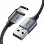 USB kabelis Ugreen 60127 USB 2.0 1,5m USB A–USB C melns