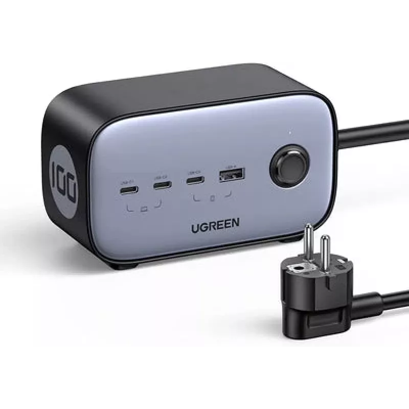 Ugreen DigiNest Pro 1 maiņstrāvas kontaktligzda(s) Tipa C 1,8 m 4 3680 W Melns