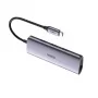 Ugreen 60718 klēpjdatora dokstacija/portu replikators ar vadu USB 3.2 Gen 1 (3.1 Gen 1) Type-C pelēks
