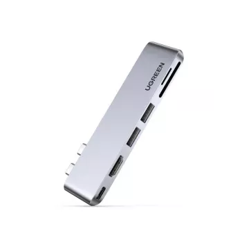 Klēpjdatora dokstacija UGREEN 80856 2 x USB 3.2 Gen 2 Type-C 4K video izeja