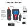 Kabeļu testeris LYNX CS TLCD88 — LCD testeris Cat3/Cat5E/Cat6 un PoE noteikšanai