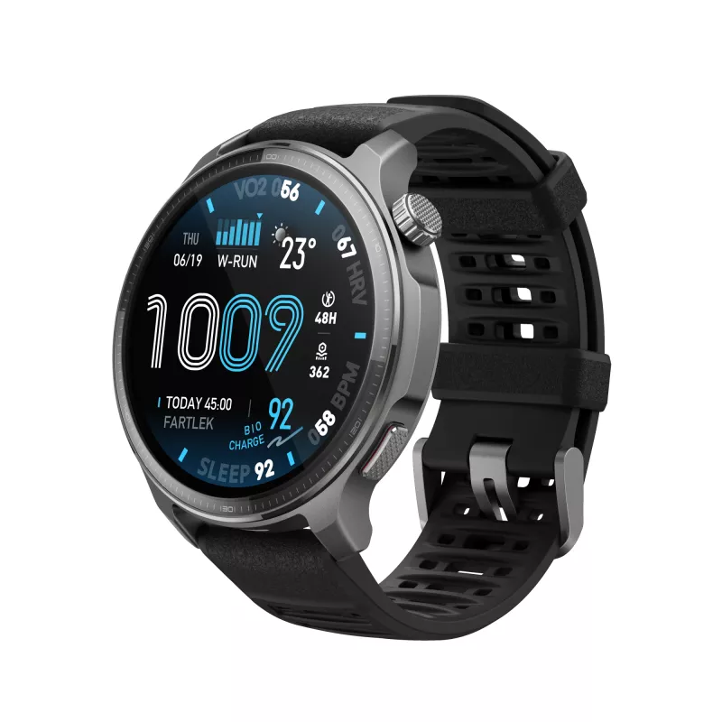 Amazfit Balance 2 XT 3,81 cm (1,5 collas) AMOLED digitāls 480 x 480 pikseļi skārienjutīgs melns Wi-Fi GPS (satelīts)