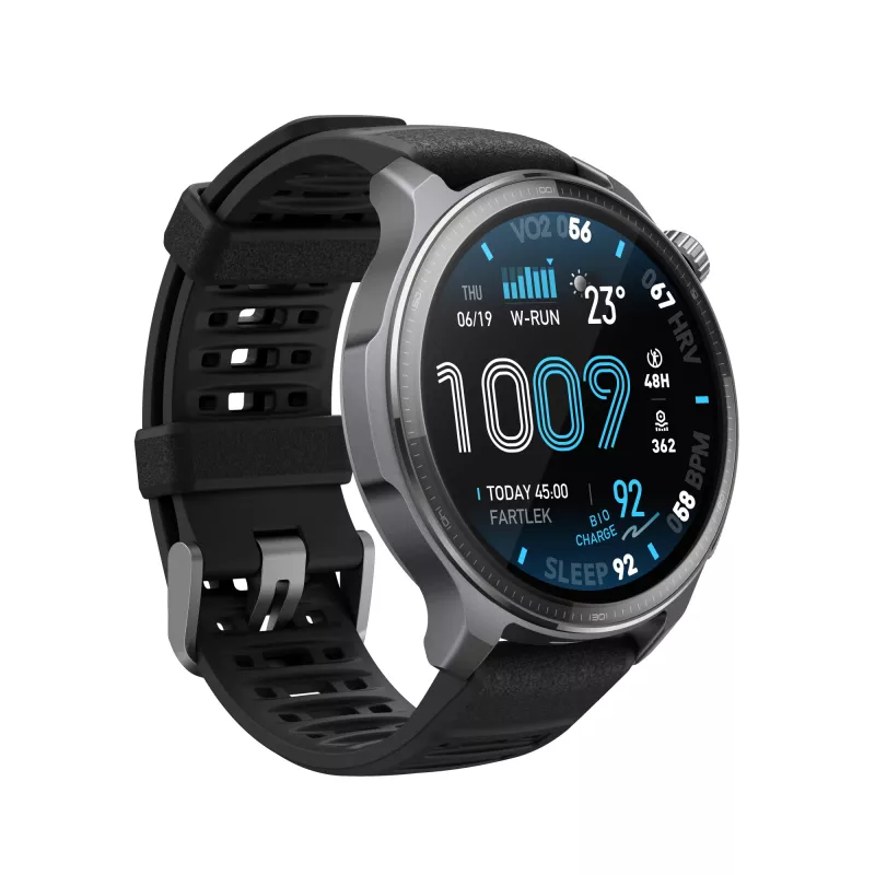 Amazfit Balance 2 XT 3,81 cm (1,5 collas) AMOLED digitāls 480 x 480 pikseļi skārienjutīgs melns Wi-Fi GPS (satelīts)
