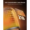 Galda lampa Govee H6020 Table Lamp 2 Pro Sound by JBL — RGBIC + silti balta, 600 lm, Wi‑Fi & Bluetooth, 5200 mAh