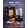 Galda lampa Govee H6020 Table Lamp 2 Pro Sound by JBL — RGBIC + silti balta, 600 lm, Wi‑Fi & Bluetooth, 5200 mAh