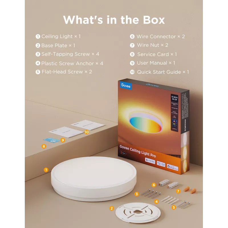 Govee H60A6 viedā grīdas apgaismojums Wi-Fi/Bluetooth 72 W