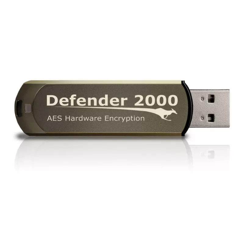 Kanguru Defender 2000 FIPS 140-2 sertificēts, 32 Gb USB zibatmiņa USB Type-A 2.0 Brūna