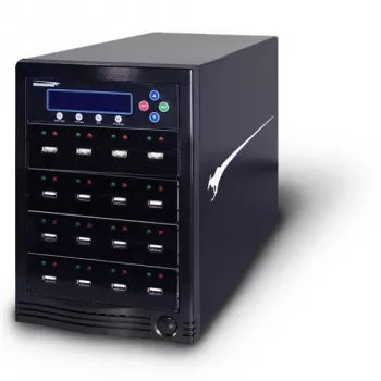 iStorage Kanguru U2D2-15 datu nesēju dublētājs USB zibatmiņas dublētājs Melns 15 kopijas