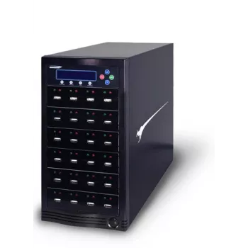 iStorage Kanguru U2D2-23 datu nesēju dublētājs USB zibatmiņu dublētājs Melns 23 kopijas