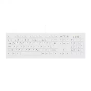 Contour Design Active Key Contour ClassicClean Medicīniskā klaviatūra noņemams vāciņš pilna izmēra vadu balta CH C8100