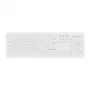 Contour Design Active Key Contour ClassicClean Medicīniskā klaviatūra noņemams vāciņš pilna izmēra vadu balta CH C8100