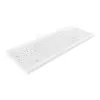 Medicīniska tastatūra Contour Design Active Key QuickClean C7012, balta — mazgājama, pretmikrobu virsma, kompakts izkārtojums