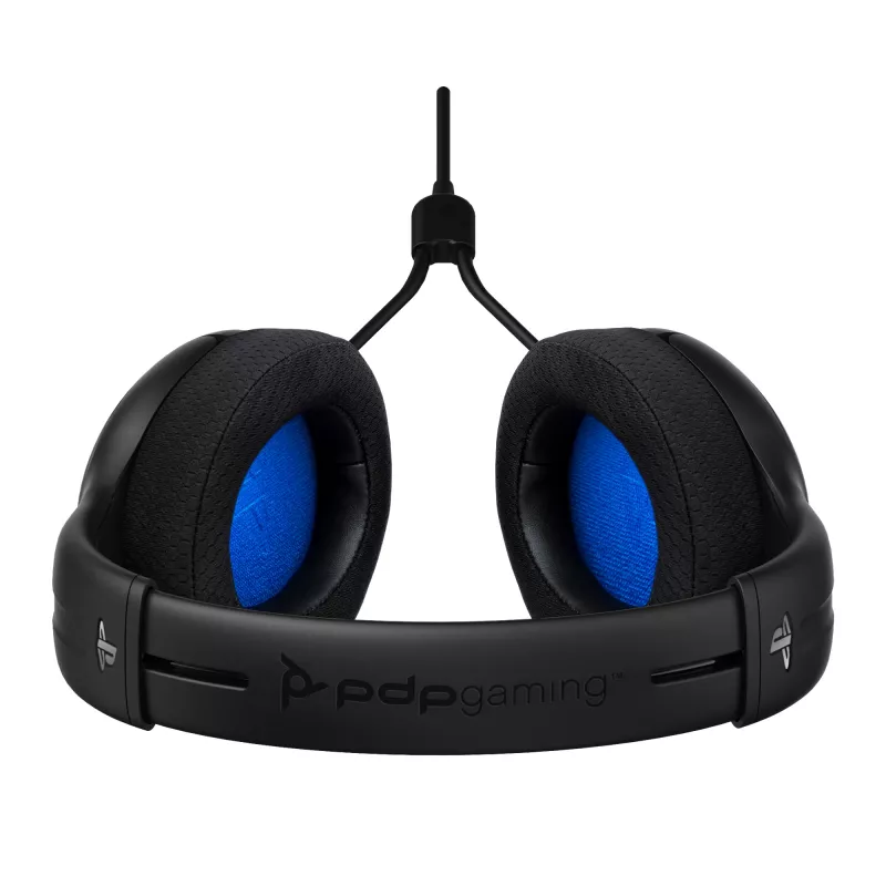 PDP LVL50 vadu austiņas PS4 baltas - 50 mm draiveris, vadu, Vadu, Spēļu, Austiņas, Melns