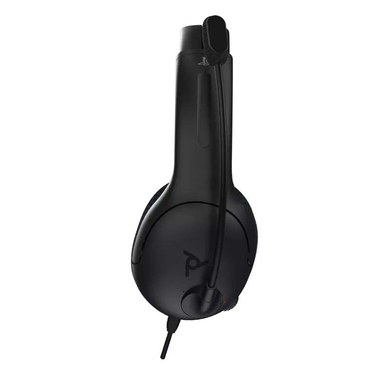 PDP LVL50 vadu austiņas PS4 baltas - 50 mm draiveris, vadu, Vadu, Spēļu, Austiņas, Melns