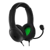 PDP LVL50 vadu stereo austiņu komplekts XBSX, vadu, spēlēm, austiņu komplekts, melna
