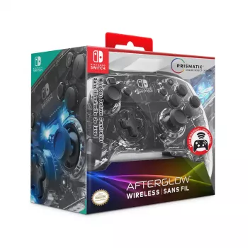 PDP Afterglow Melns, caurspīdīgs spēļu kontrolieris analogs / digitāls Nintendo Switch, Nintendo Switch Lite, Nintendo Switch OLED