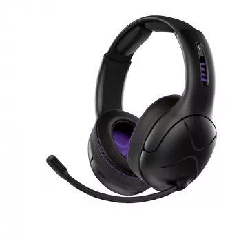 Austiņas VICTRIX Gambit Wireless — vadu un bezvadu, 20–20000 Hz, 2 m kabelis, 301 g, melnas/purpura