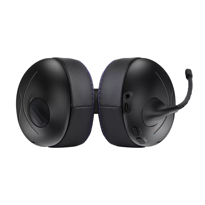 Austiņas VICTRIX Gambit Wireless — vadu un bezvadu, 20–20000 Hz, 2 m kabelis, 301 g, melnas/purpura