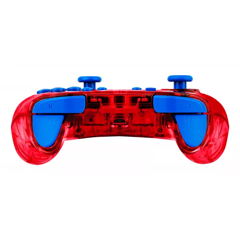 PDP Rock Candy: Mario Punch Red, caurspīdīgs USB spēļu kontrolieris analogais / digitālais Nintendo Switch, Nintendo Switch Lite, Nintendo Switch OLED