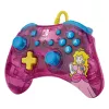 PDP Rock Candy: Bubblegum Peach Pink, caurspīdīgs USB spēļu kontrolieris Analogue / Digital Nintendo Switch, Nintendo Switch Lite, Nintendo Switch OLED