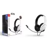 PDP LVL40 austiņas ar vadu, galvas lentes, spēlēm, melnas, baltas