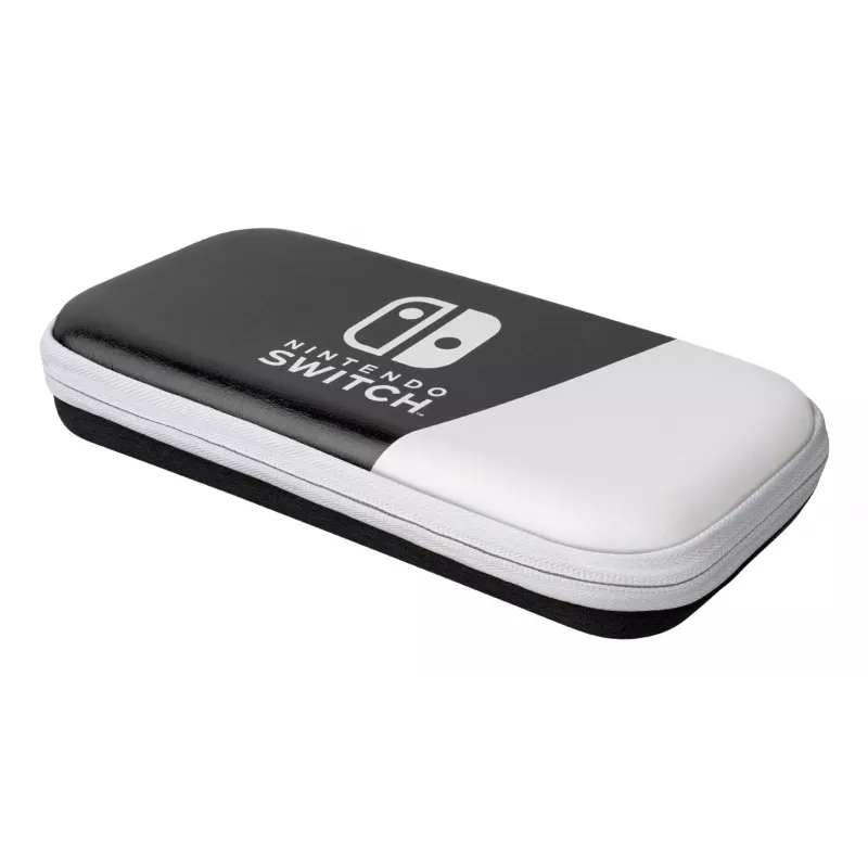 PDP plāns Deluxe: melnbalts cietais futrālis Nintendo Melns, White