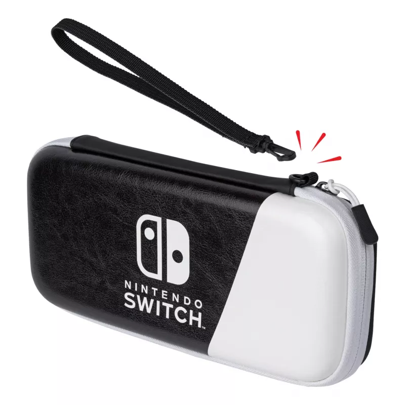 PDP plāns Deluxe: melnbalts cietais futrālis Nintendo Melns, White