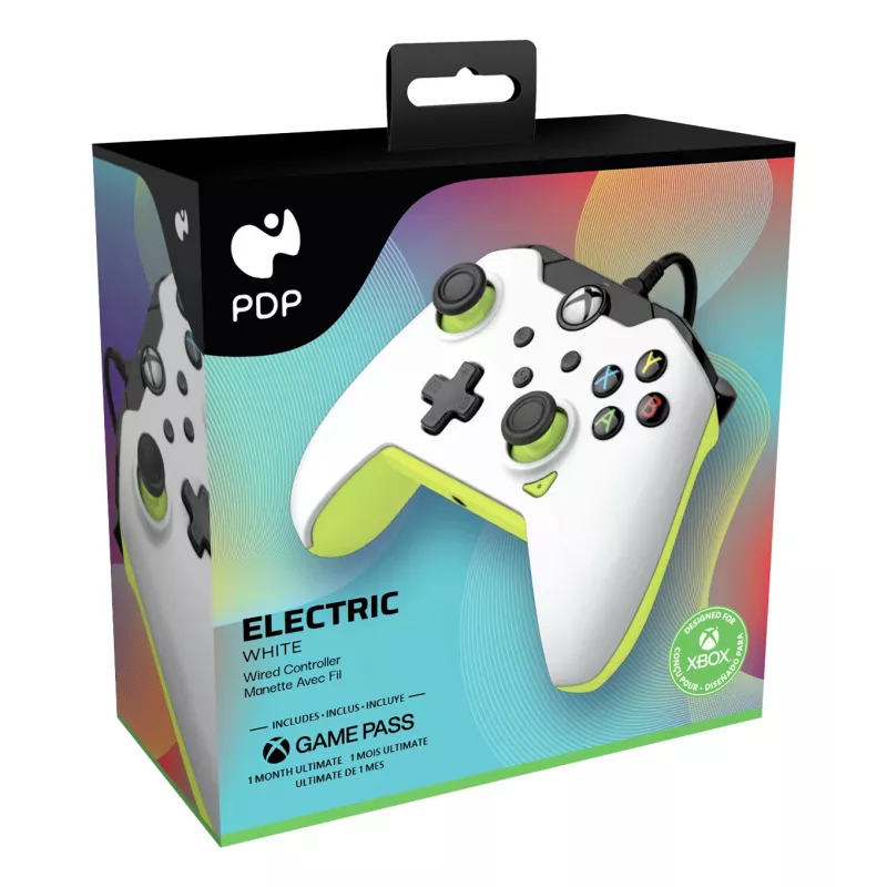 PDP Vadu kontrolieris: Electric balta - Xbox Series X|S, Xbox One, Xbox, Windows 10/11