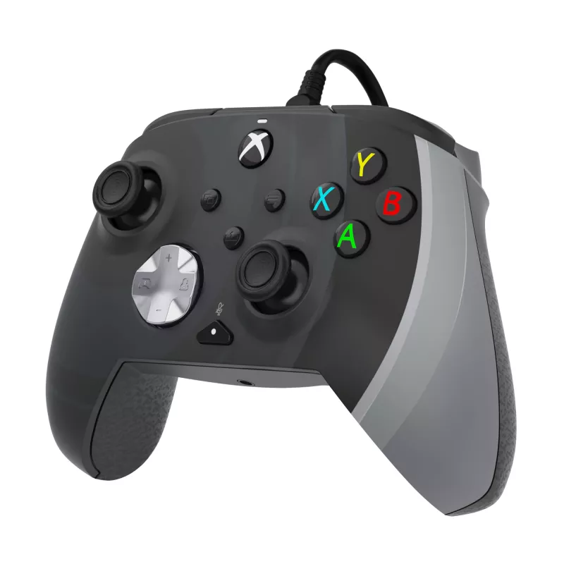 PDP Rematch, melns, balts, USB spēļu kontrolieris ar analogajām svirām datoram, Xbox One, Xbox Series S, Xbox Series X