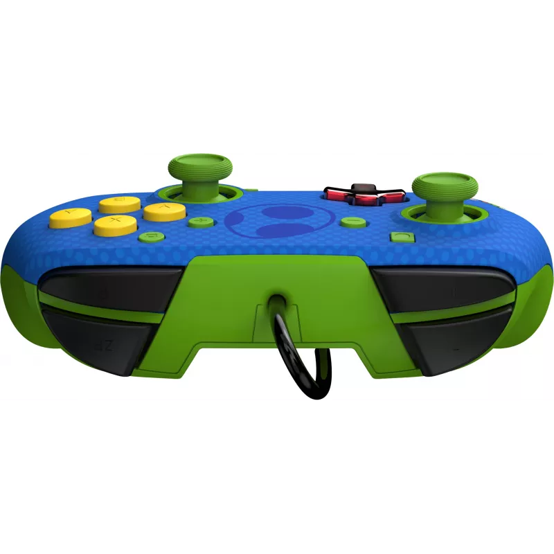 PDP REMATCH vadu kontrolieris: Yoshi & Toad, spēļu panelis, Nintendo Switch, Nintendo Switch OLED, D-kursors, Sākuma poga, analogā / digitālā, vadu, USB