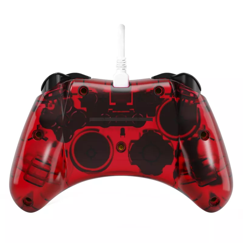 PDP Rock Candy: Mario Punch Red, caurspīdīgs USB spēļu kontrolieris analogais / digitālais Nintendo Switch, Nintendo Switch Lite, Nintendo Switch OLED