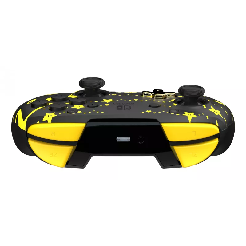 PDP REMATCH GLOW Melns, Dzeltens Spēļu kontrolieris Analogs / Digitāls Nintendo Switch, Nintendo Switch OLED