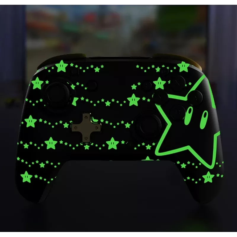 PDP REMATCH GLOW Melns, Dzeltens Spēļu kontrolieris Analogs / Digitāls Nintendo Switch, Nintendo Switch OLED