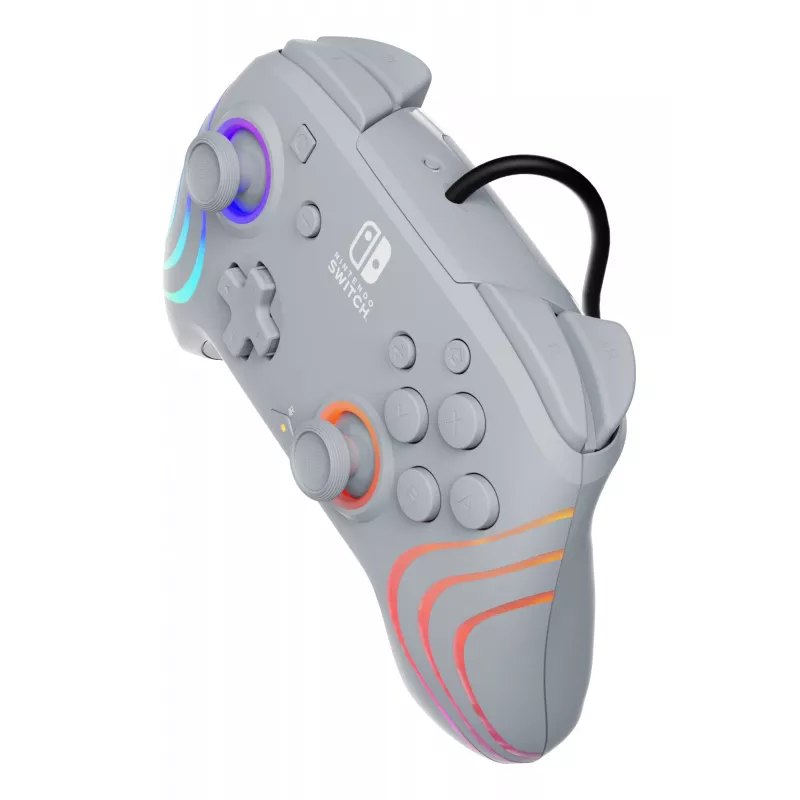 PDP Afterglow Wave pelēks USB spēļu kontrolieris analogais / ciparu Nintendo Switch, Nintendo Switch OLED