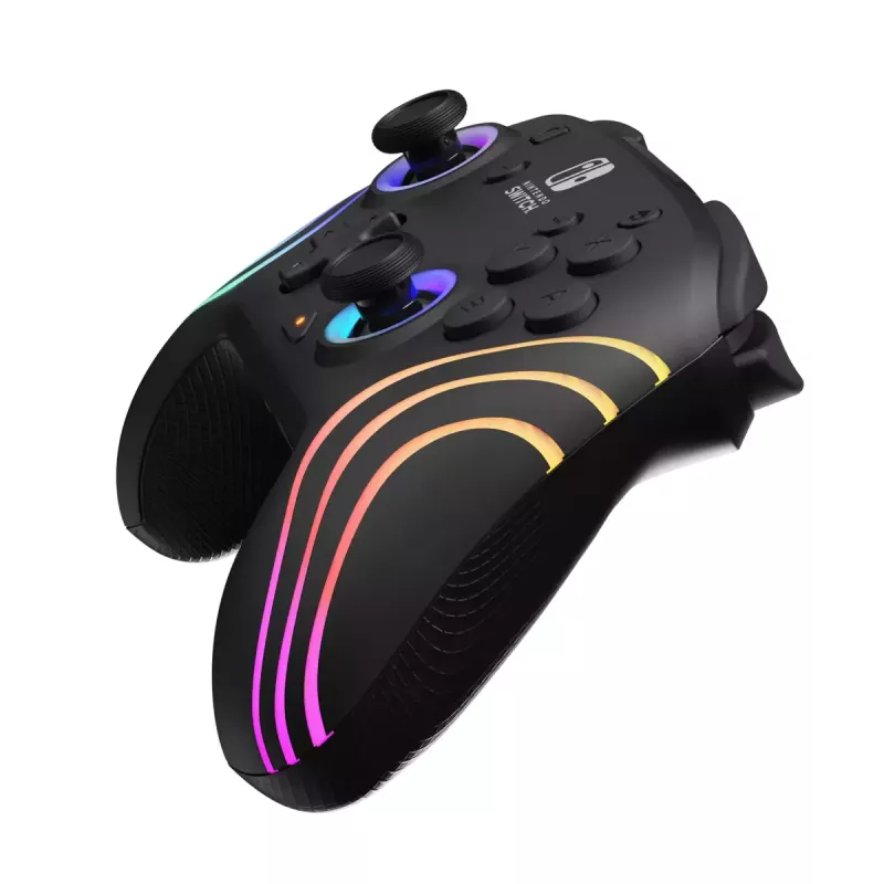 PDP Afterglow Wave melns USB spēļu kontrolieris analogais / digitālais Nintendo Switch, Nintendo Switch Lite, Nintendo Switch OLED