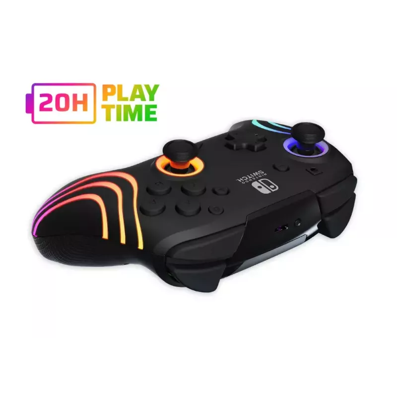 PDP Afterglow Wave melns USB spēļu kontrolieris analogais / digitālais Nintendo Switch, Nintendo Switch Lite, Nintendo Switch OLED