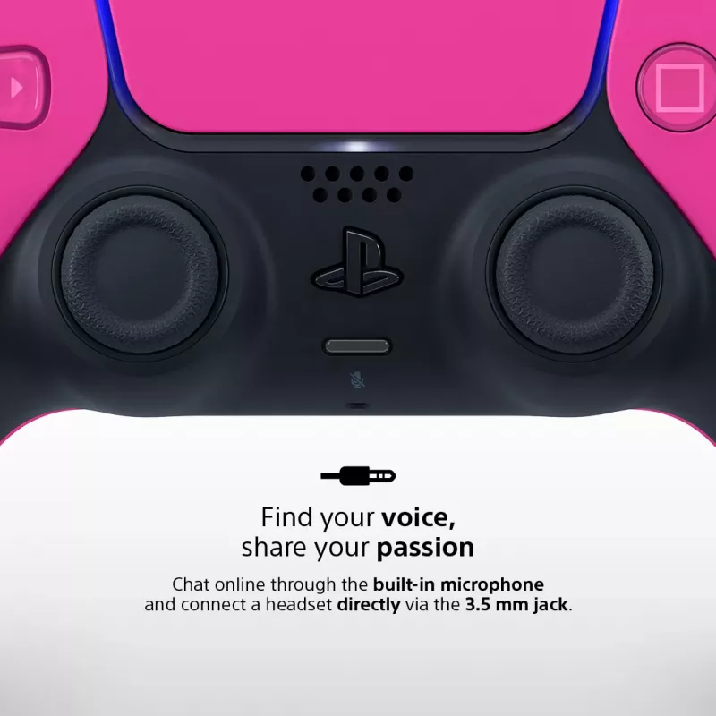 Spēļu kontrolieris Sony DualSense v3 priekš PlayStation 5 — rozā, Bluetooth & USB Type-C, iebūvēts akumulators