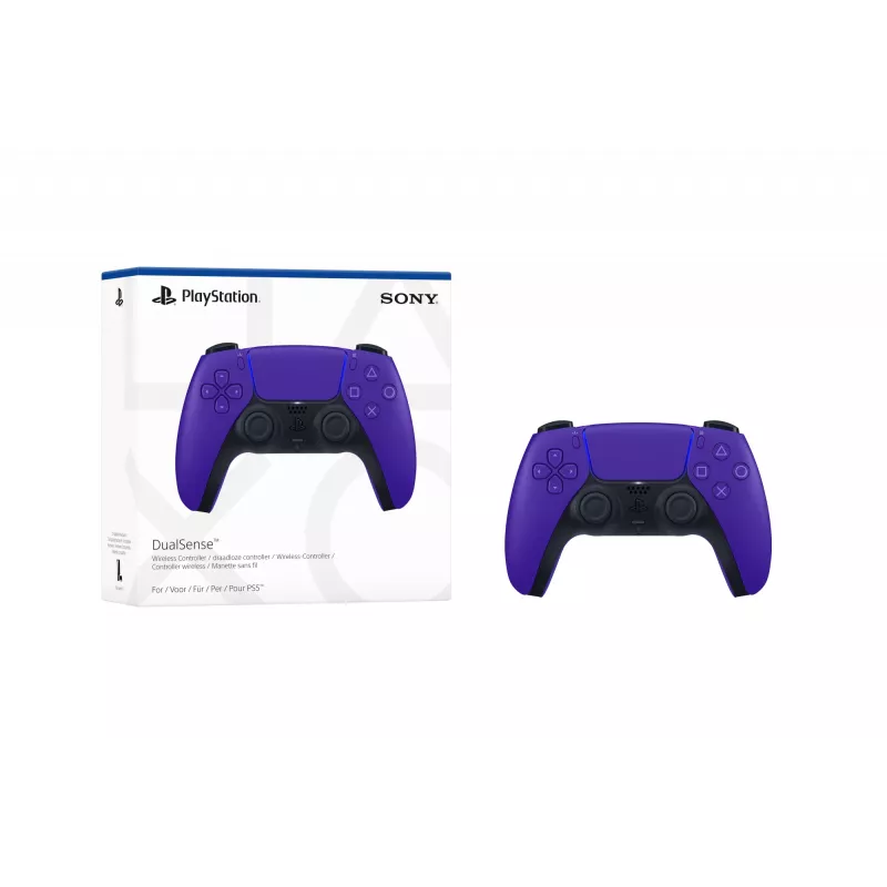 Sony bezvadu kontrolieris DualSense Galactic violeta V2, Spēļu kontrolieris, PlayStation 5, Atpakaļ poga, Izvēlnes poga, Sākuma poga, Analogais / digitālais, Dažādi, Vadu un bezvadu