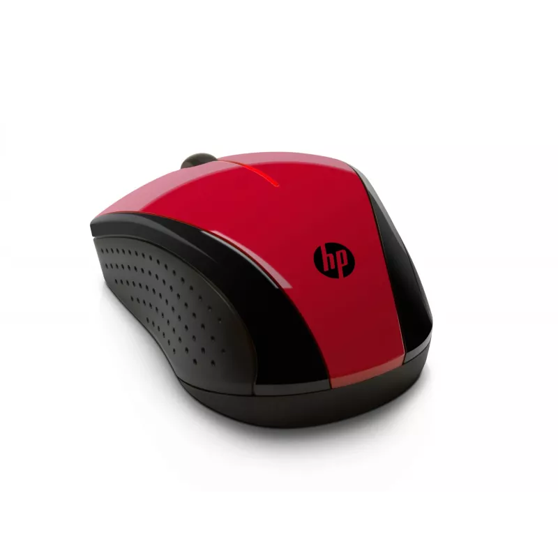 HP X3000 Sunset Red bezvadu pele, piemērota abām rokām, optiskā, RF bezvadu, 1200 DPI, sarkana
