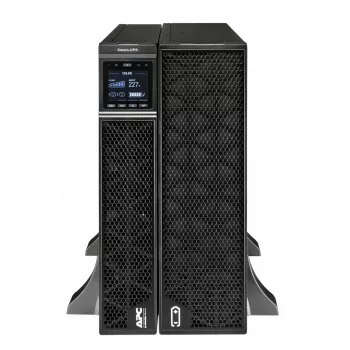 APC Smart-UPS On-Line, 8kVA/8kW, Rack/Tower, 230V, 2x IEC C13+1x IEC C19+Hard wire 3-wire (H+N+E) outlets, tīkls Card, W/O rail kit