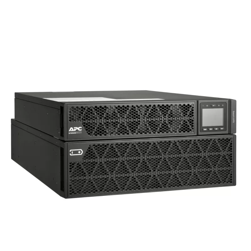 APC Smart-UPS On-Line, 8kVA/8kW, Rack/Tower, 230V, 2x IEC C13+1x IEC C19+Hard wire 3-wire (H+N+E) outlets, tīkls Card, W/O rail kit